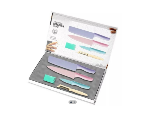 Juego cuchillo 5 pza de colores